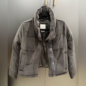 Abercrombie and Fitch Black Mini Puffer Jacket